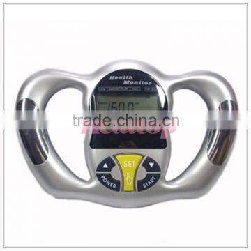 2016 BMI Calculator Machine Digital LCD Handheld BMI Tester Body Fat Monitor Health Analyzer Fat Weight Monitor With 5 Fat Level