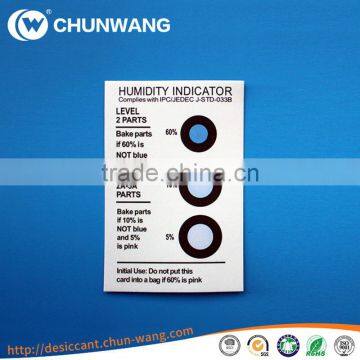 5%-10%-60% (Jedec) Humidity Indicator Cards