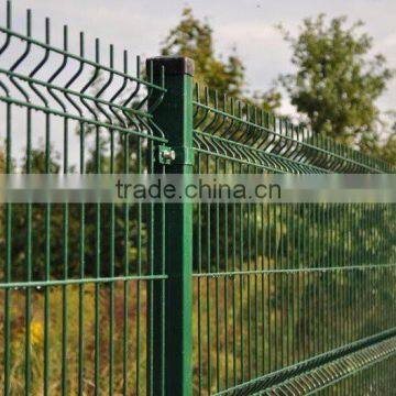 RAL6005 PVC-coated Single Wire 3D Panel Fencing