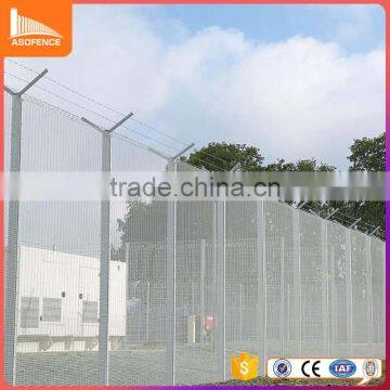 outdoor used high safety 358 panel fence with barbed wire