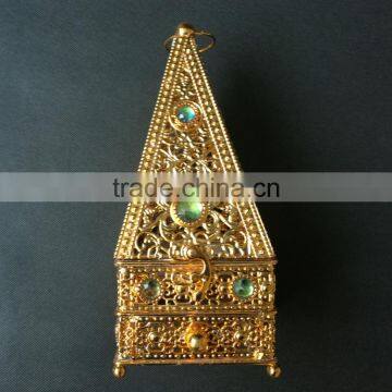 Wholesale Two Colors Tower Shape Beautful Incense Burner With Cryatsl and Four Angle Bottom