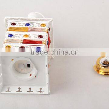 Incense Burner Hurricane Lantern With Stone For Interior Decoration Wf-A002