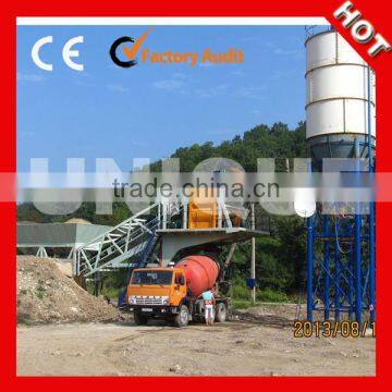 Portable precast concrete mixing plant hot sale in Russia