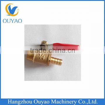 Custom Made Brass Male Hose End Pneumatic Ball Valve