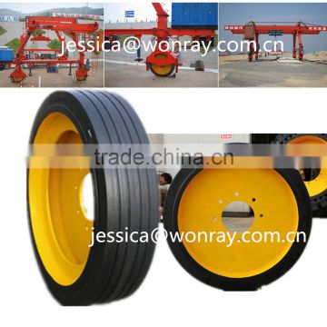 solid construction tyre 10.00-20 used for railway wheel