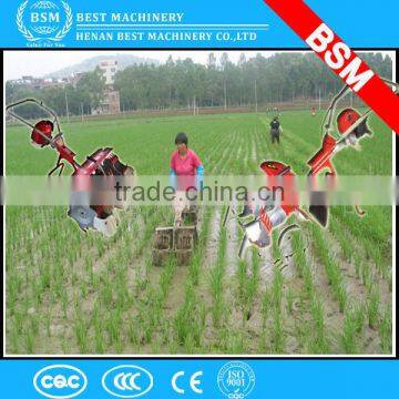 Three Row Mini Gasoline Paddy Field Rotary Weeder at discount price