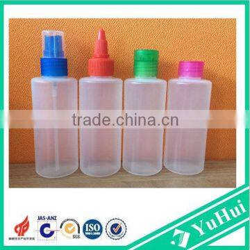 100ml Plastic PE Cosmetic dropper Bottle with sprayer