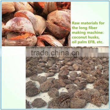 Drum coconut coir fiber opening machine