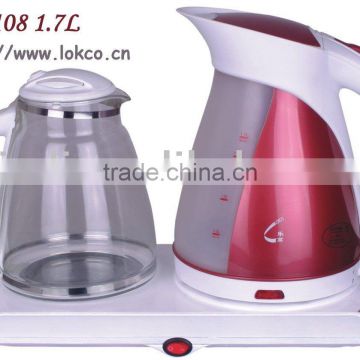 electric kettle with teapot set, CB CE certificate 2011