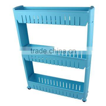 SLIDE OUT STORAGE TOWER 3 TIER ROLLING CASTOR ORGANISE KITCHEN TROLLEY ROOM RACK photo-2