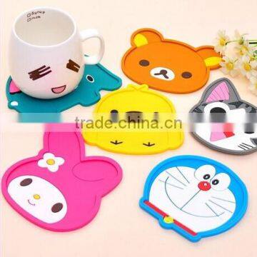 14071806 new design animal shape silicone drink coaster mat