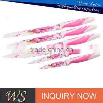 High Quality Non-stick Swiss Line Coating Stainless Steel Kitchen Knife Set photo-5