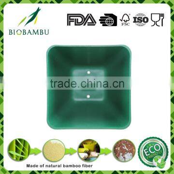 Welcome Environmental Diswasher Safe Bamboo Fiber Plant Flower Pot photo-3