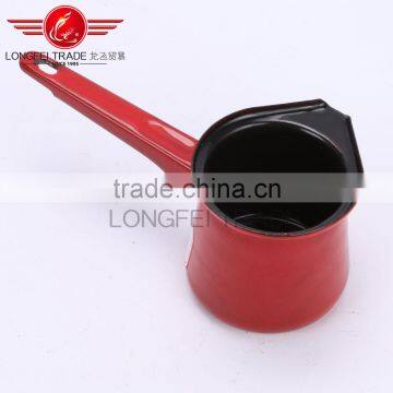 Red Color Enamel Coffee Pot/coffee Jug With Long Handle photo-4