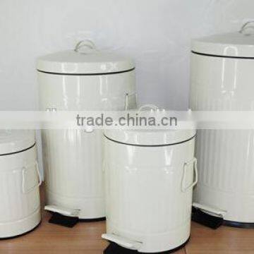 Large Capacity Kitchen Metal Pedal Bin Toilet Garbage Trash Can photo-2