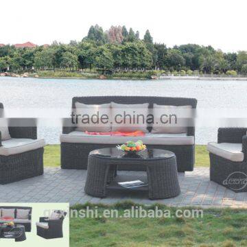 Classic design outdoor rattan sofa 4pcs sofa set