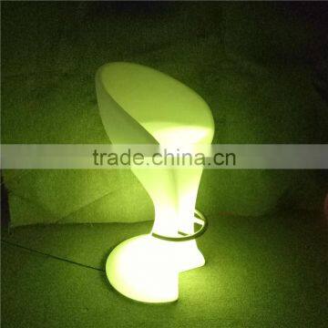Fashion Commercial Beautiful Lighitng Plastic High LED Bar Stools With 16 Colors Change by Remote Control photo-2