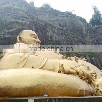 Outdoor Fengshui Decoration Metal Crafts Bronze Happy Buddha Statues for Sale photo-2