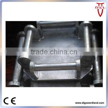 Cross adapter bracket hanger for crawler excavator