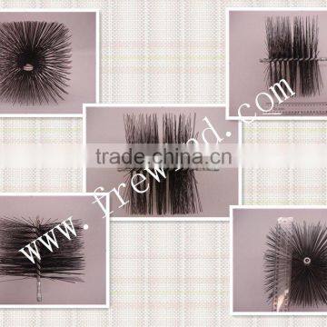 6" card wire square chimney brush