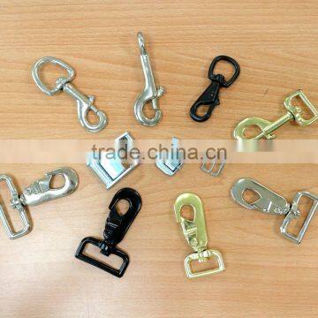 Metal Snap Hook, MALLEABLE STEEL, Zinc Alloy, SWIVEL HOOK, Round LOOP, Square Loop, CAM BUCKLE Black Hook photo-3