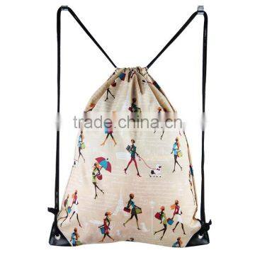 Hot Sales New Recycle Nylon Drawstring Bags With Reflective Corners photo-3