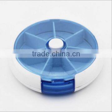 Custom Round 7 Compartment Plastic Medicine Storage Pill Box,custom Practical Plastic Seven Days Pill Box,plastic Pill Box photo-4