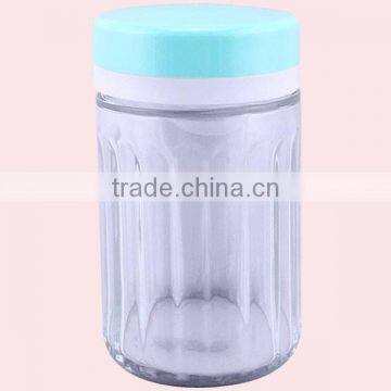 400ml Round Shape Airtight Container Seal Canister Glass photo-3