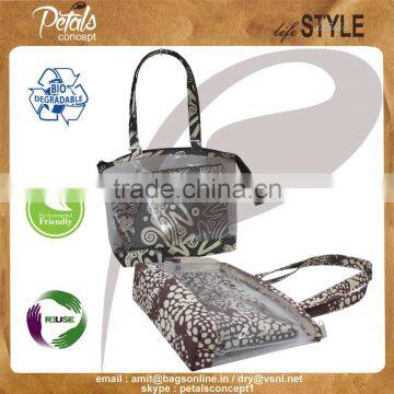 Hot Selling See Through Pvc / 10 Oz Canvas Tote Bag With Pouch photo-4