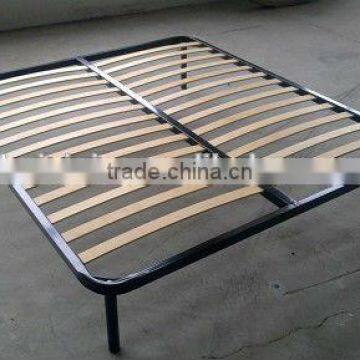 heze kaixin queen bed frame with steel frame and wood slats