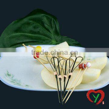 Bamboo fruit picking sticks for BBQ