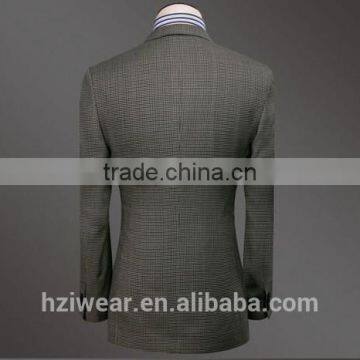 High Quality Houndstooth Business Suits/ Italy Style Suits for Men/ Functional Buttons on Sleeve. photo-2