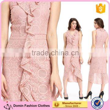 2017 Casual Lace Design Pattern Cloth Woman Dress