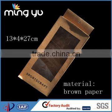 customied cardboard socks box packaging/socks packaging box with pvc window lid