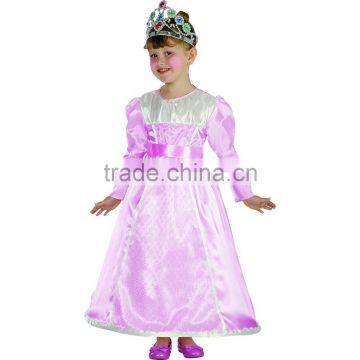 Pink Princess Party Dress For 2-12 Years Old Girls Royal Queen Fancy Dress Costumes