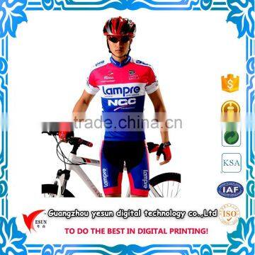 custom digital printing mountain bike suits/ running suits