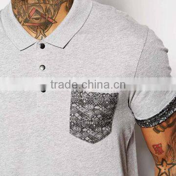 Custom Logo T-shirt Printed Pocket Polo T-shirt Wholesale PS0113A photo-3