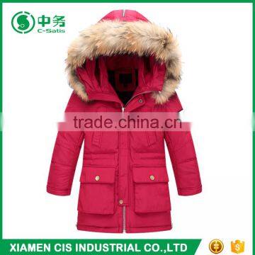 New Style Hooded Thick Warm Korea Fashion Childrens Long Winter Coat photo-3
