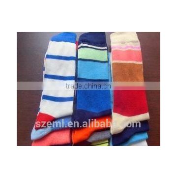 Long Men cotton stripe soccer socks