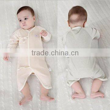 2017 Spring Europe style baby newborn infant romper wholesale organic cotton newborn sleepwear