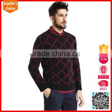 New fashion men's casual sweater with argyle pattern argyle patterns pullovers