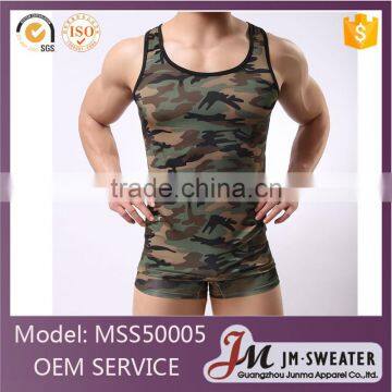 Latest Summer Camouflage Sport wear Vest Mens Training Inner Waistcoat Vest