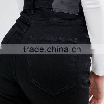Women Black Denim Destroyed High Waist Skinny Jeans High Quality Jean photo-4