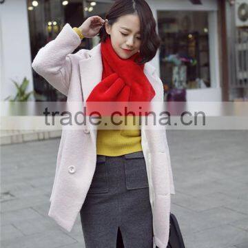 2016 New High Quality Cute Faux Rabbit Fur Collar Ring Pure Colors Faux Rabbit Fur Ladies Scarf Women Winter Warm Circle Scarves photo-2