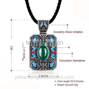 Bohemia Necklace Fashion Chinese Ancient Silver Pendant Wholesale photo-4