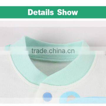 Pink/Blue/Yellow Colors Soft Cotton Baby Autumn Romper photo-5