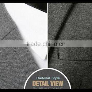 2016 Latest European Style Velvet Trendy Business Long Blazer Suit for Man photo-6