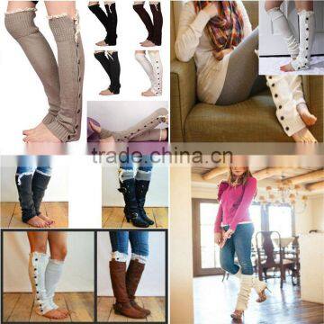 Wholesale Kintted Full Button Leg Warmer photo-3