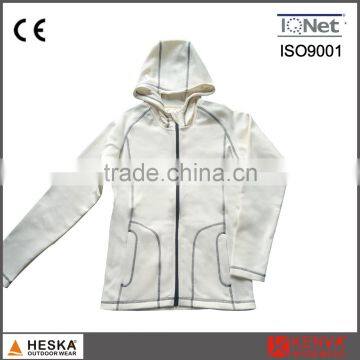Wholesale ladies powerstretch jacket sweatshirt women with hood