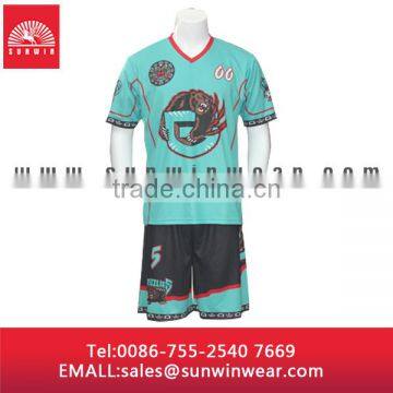High quality sublimation print soccer jersey in 100%polyester mterial comfortable soccer jersey for man